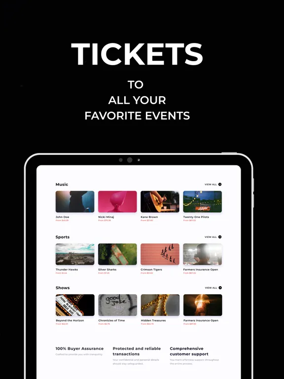 Capturas de pantalla de TicketX: Buy Cheap Tickets iPad 