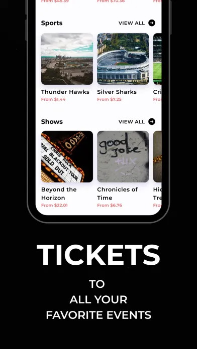 Capturas de pantalla de TicketX: Buy Cheap Tickets