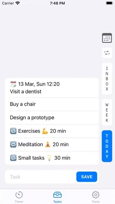 Tangkapan skrin TimeTo - 24/7 Time Tracker