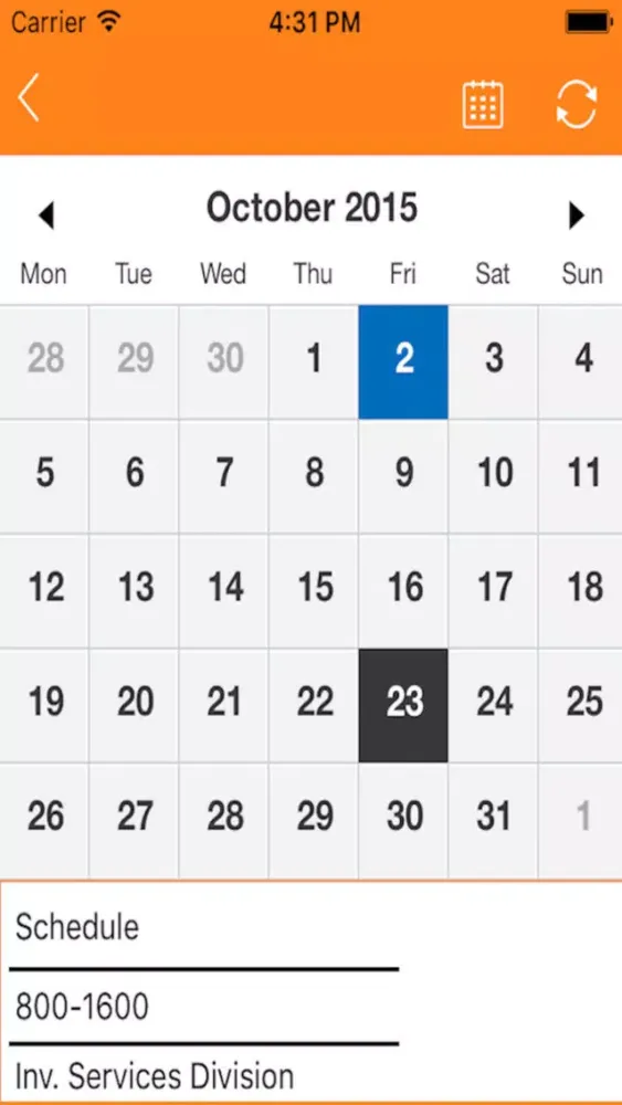 TIMES Scheduling System Screenshots