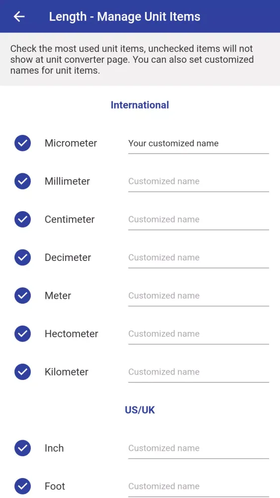 Screenshot di Unit Converter