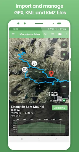 تصاویر Tracklia: GPX, KML, KMZ & maps