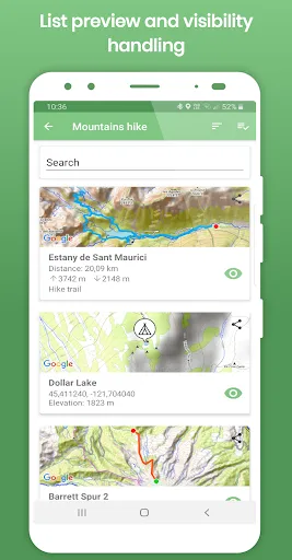 تصاویر Tracklia: GPX, KML, KMZ & maps