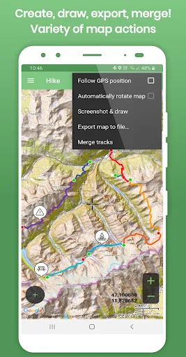 تصاویر Tracklia: GPX, KML, KMZ & maps