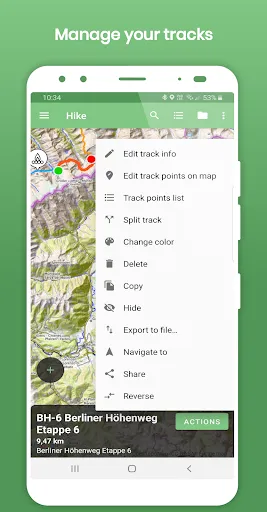 تصاویر Tracklia: GPX, KML, KMZ & maps