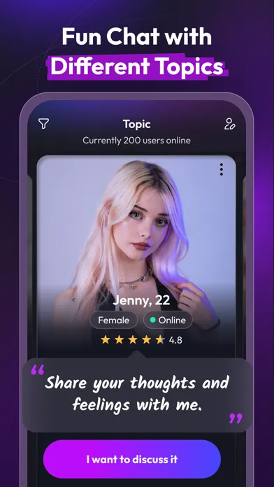 Tangkapan layar Toppik: Instant Connections