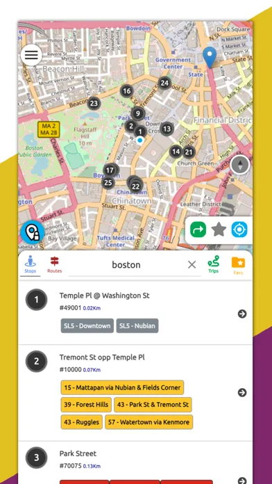Boston Transit RT (MBTA) سکرین شاٹس