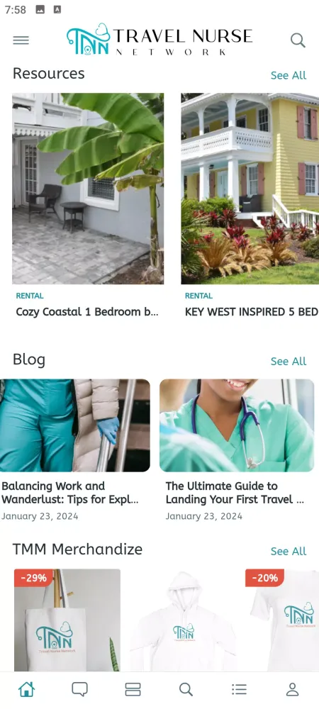 Travel Nurse Network Screenshots