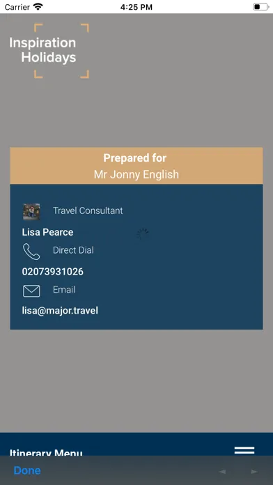 Tangkapan layar Trip Manager