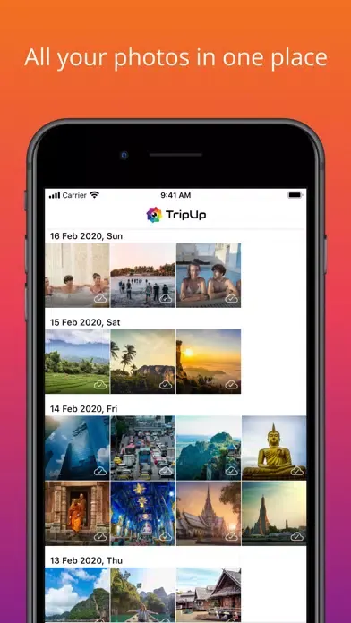 TripUp – Private Photo Storage স্ক্রিনশট