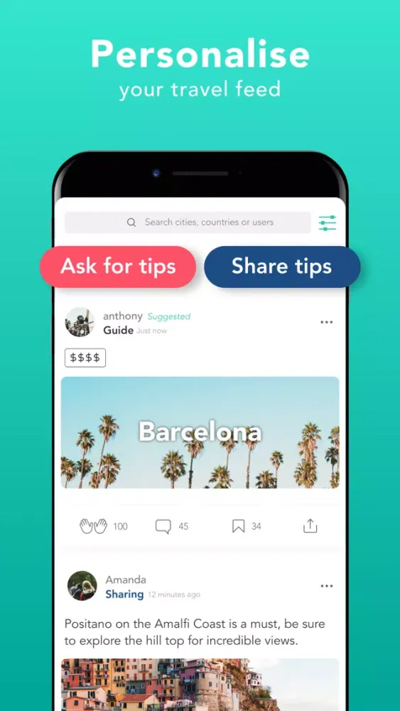 Trotter Travel Planner Screenshots