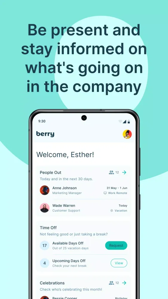 Capturas de pantalla de Berry