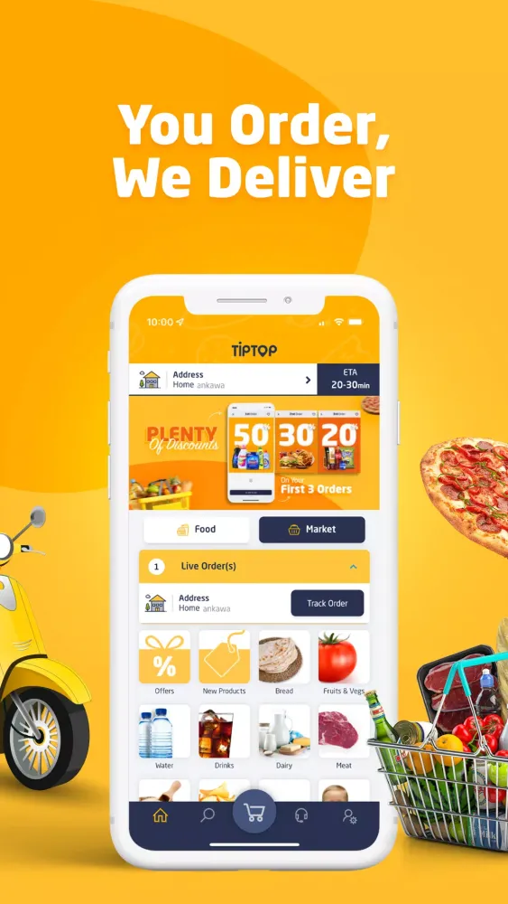TipTop Iraq Delivery App 스크린샷