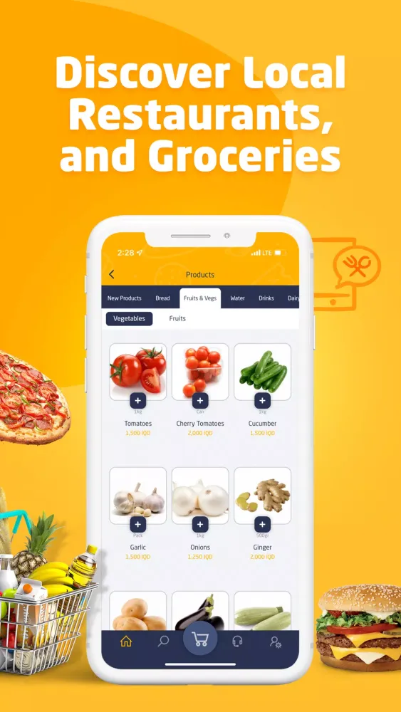 TipTop Iraq Delivery App 스크린샷