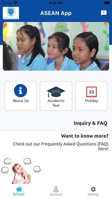 Capturas de pantalla de ASEAN International School