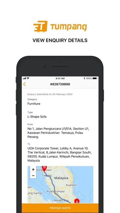 تصاویر TUMPANG App (For Transporter)