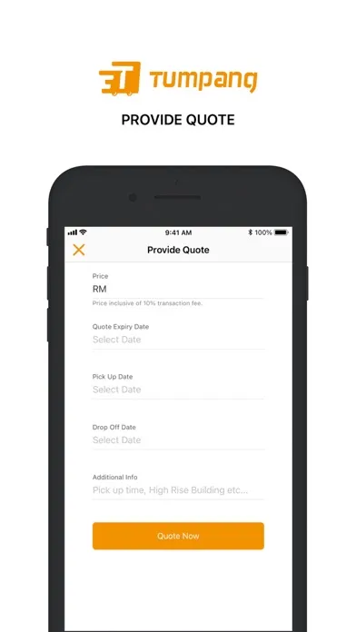 تصاویر TUMPANG App (For Transporter)