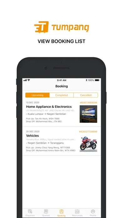 تصاویر TUMPANG App (For Transporter)