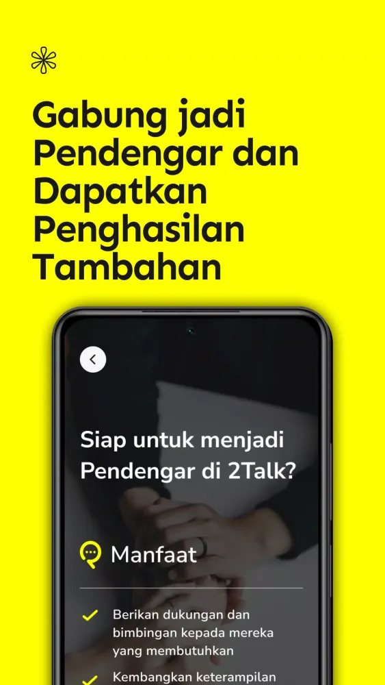 Zrzuty ekranu 2Talk: Teman Curhat Anonim