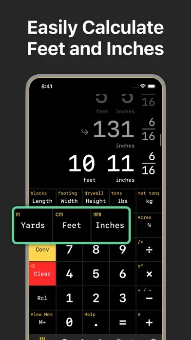 Captures d'écran de Construction Calculator Master
