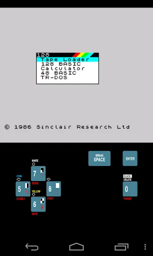 ภาพหน้าจอของ USP - ZX Spectrum Emulator
