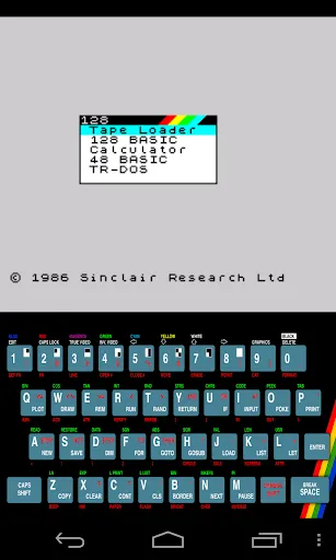 ภาพหน้าจอของ USP - ZX Spectrum Emulator