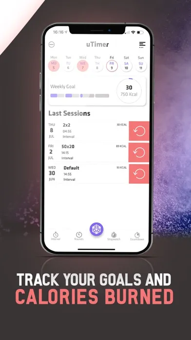 Capturas de pantalla de Interval Timer Tabata & Hiit