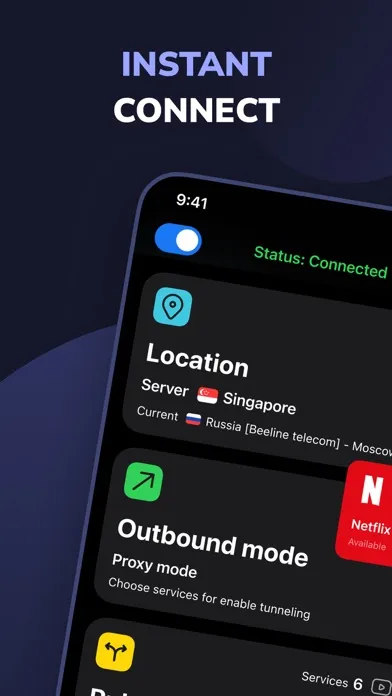ภาพหน้าจอของ V2App: Web3.0 VPN & V2Ray dVPN