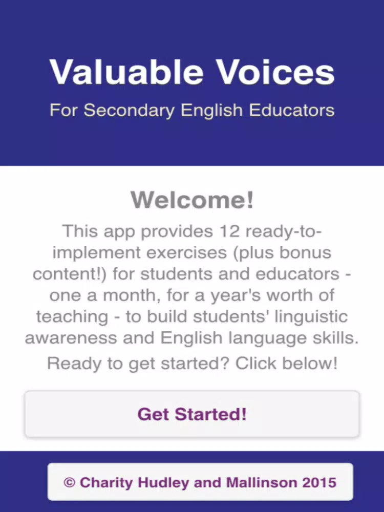 Valuable Voices iPad  스크린샷