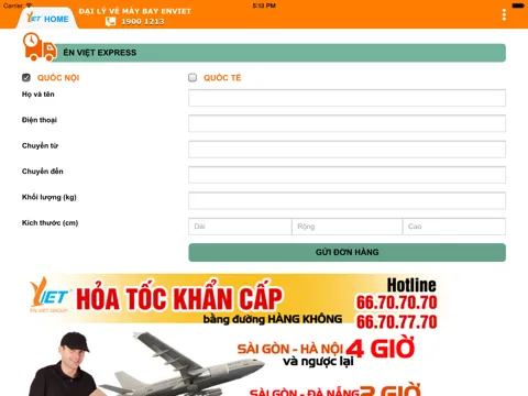 صور Đại lý vé máy bay ÉN VIỆT iPad 