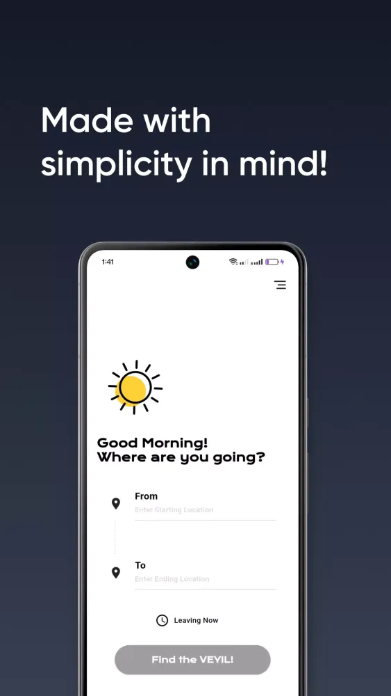 Tangkapan skrin Veyil App