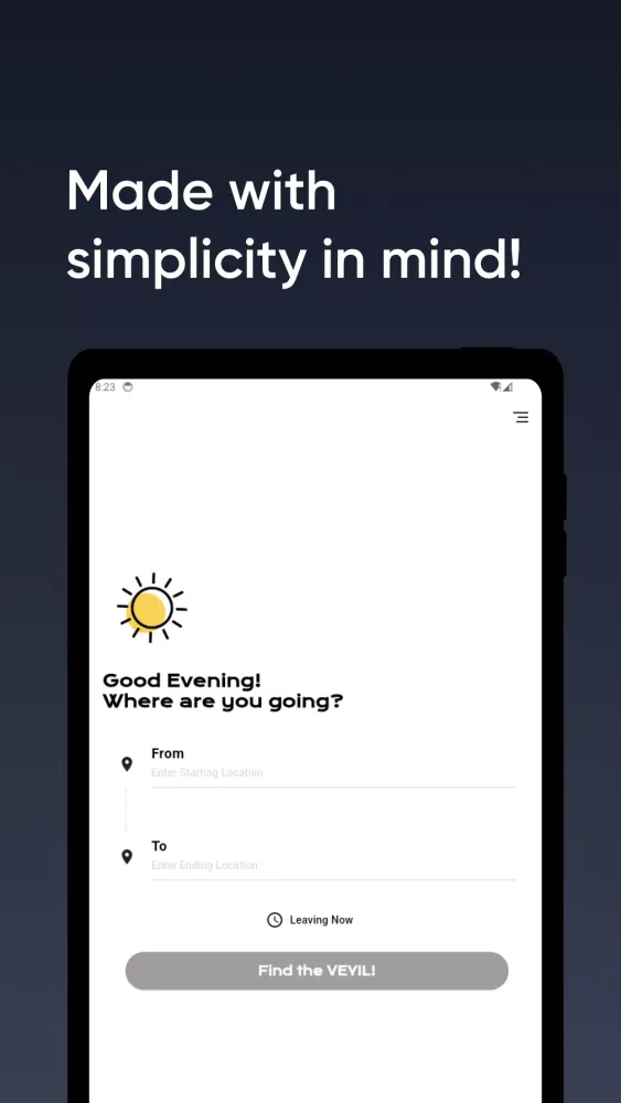 Tangkapan skrin Veyil App