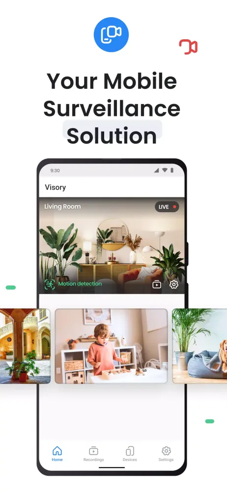 Surveillance camera Visory Screenshots