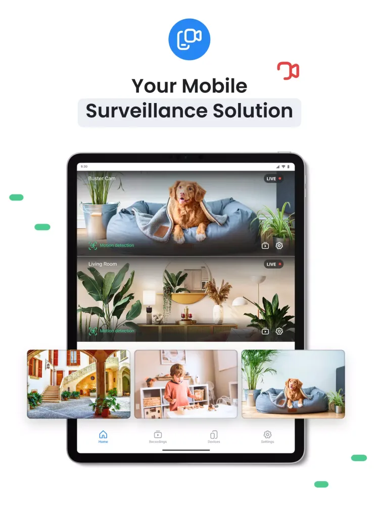 Surveillance camera Visory Screenshots