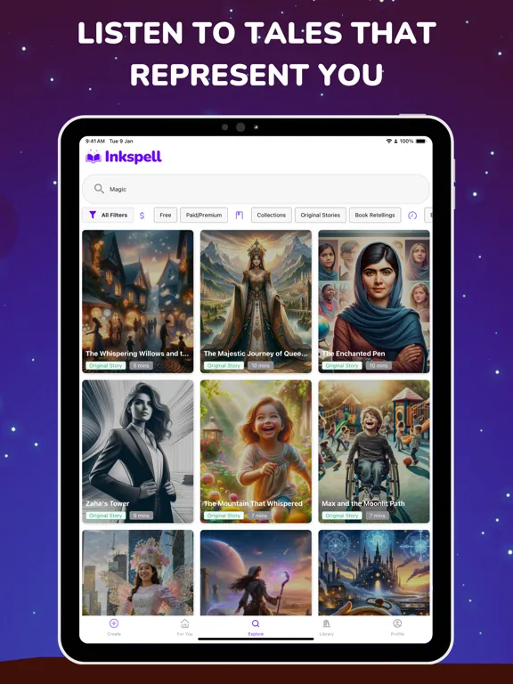 تصاویر Inkspell: Create Sleep Stories iPad 