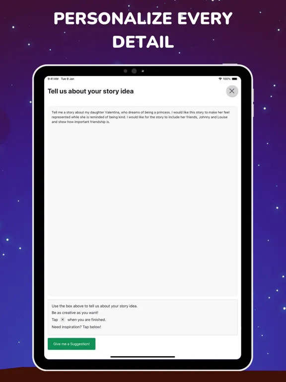 تصاویر Inkspell: Create Sleep Stories iPad 