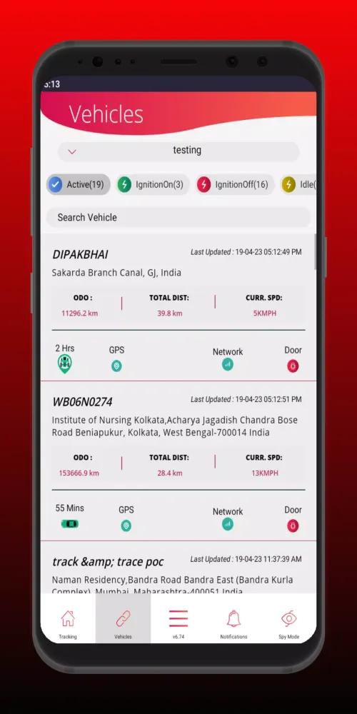 Ảnh chụp màn hình của VNP Tracking