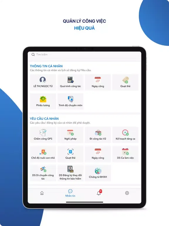 VnResource HRM PRO iPad  স্ক্রিনশট
