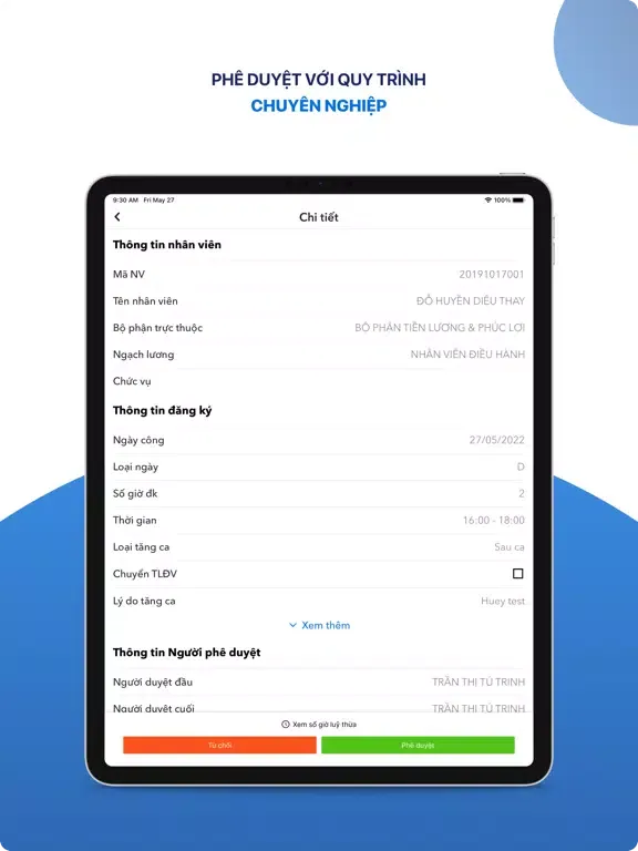 VnResource HRM PRO iPad  স্ক্রিনশট