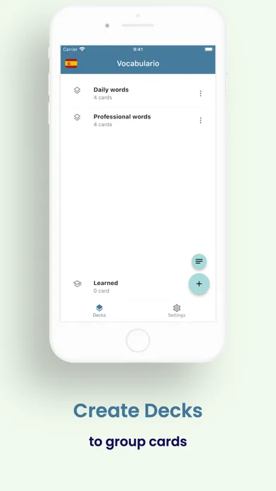 Vocabulario: Flashcard Builder স্ক্রিনশট