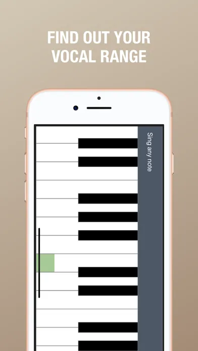 Tangkapan layar Vocal Range