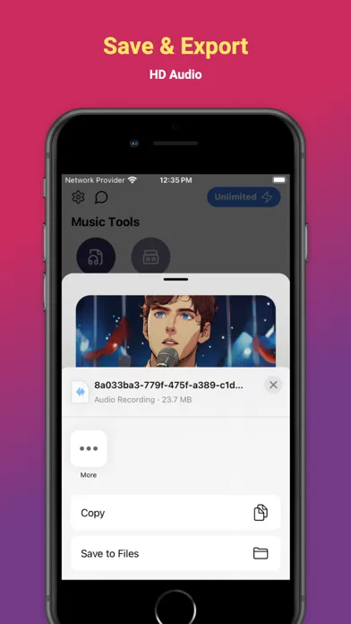 Vox AI Music & Song Generator سکرین شاٹس