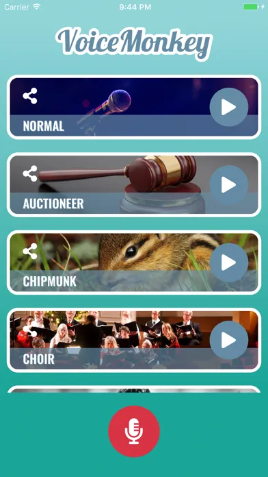 Zrzuty ekranu VoiceMonkey - Voice Changer