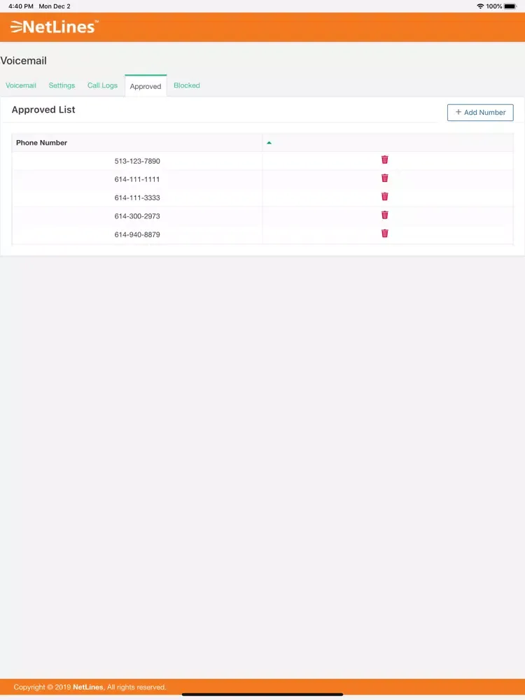 Voice Valet iPad  Screenshots