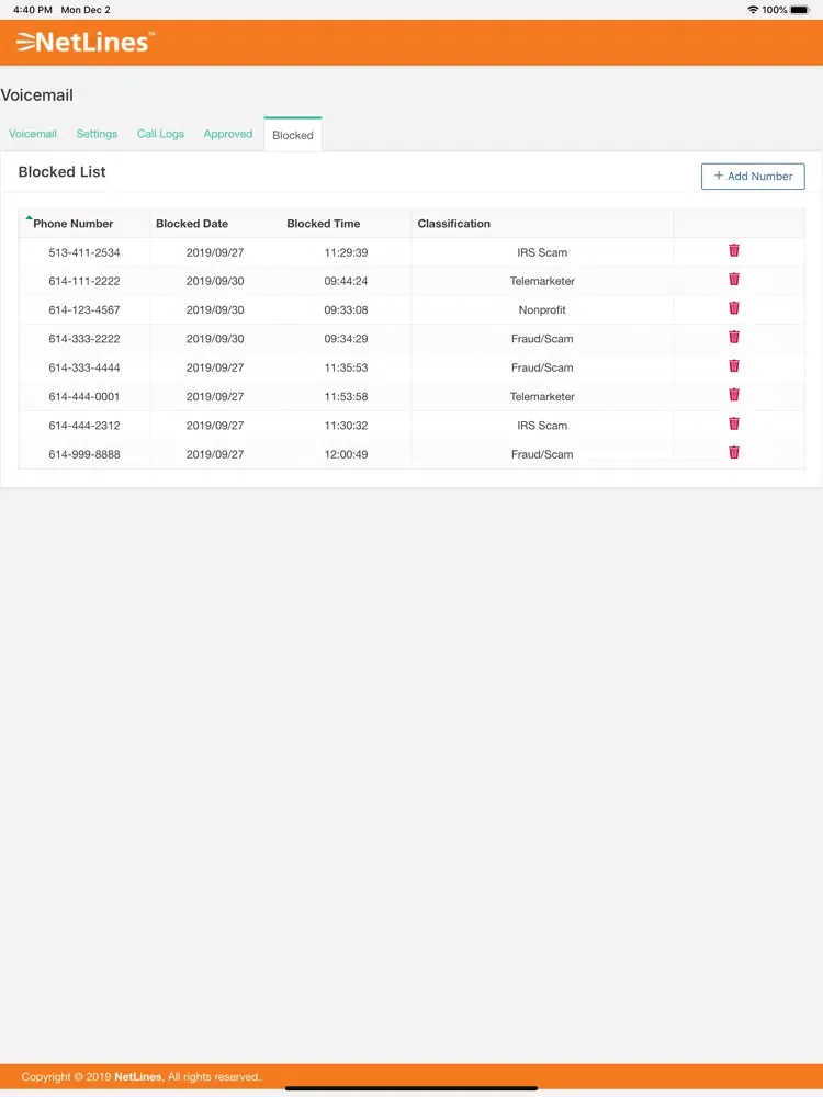 Voice Valet iPad  Screenshots