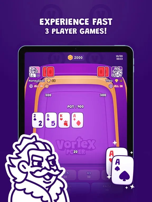 VORTEX Poker: Texas Holdem iPad  Screenshots