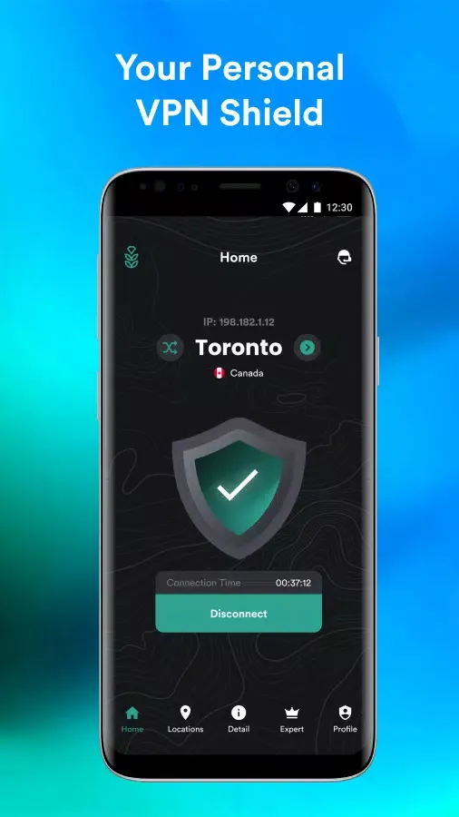 Ảnh chụp màn hình của VPN Rice