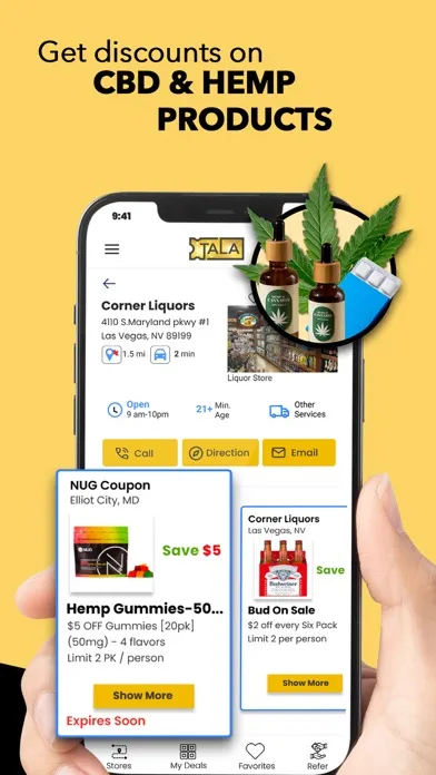 TALA Coupon Groceries & CBD 스크린샷