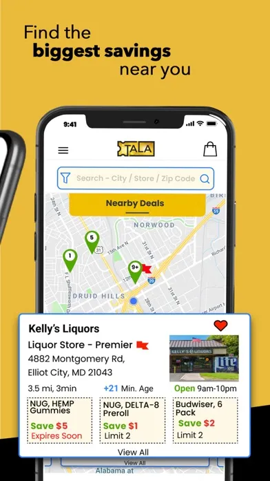 TALA Coupon Groceries & CBD 스크린샷