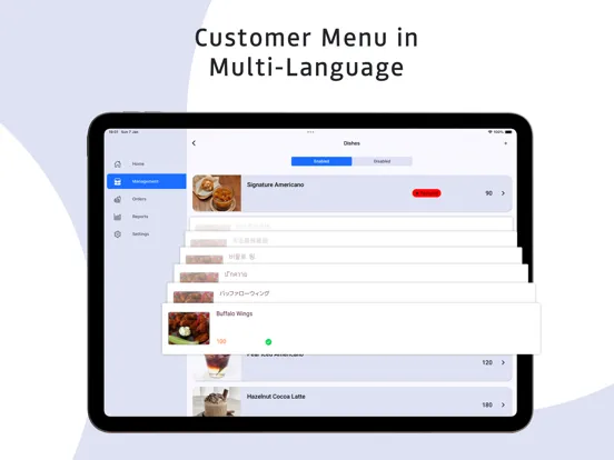 Capturas de tela do vOrder - QR Ordering & POS iPad 